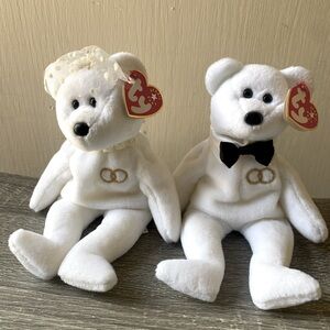 TY Beanie Bears wedding set